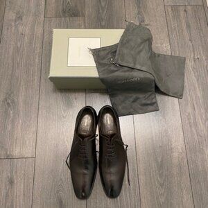 Tom Ford Elkan Wholecut Brown Leather Oxford Shoes Size 11